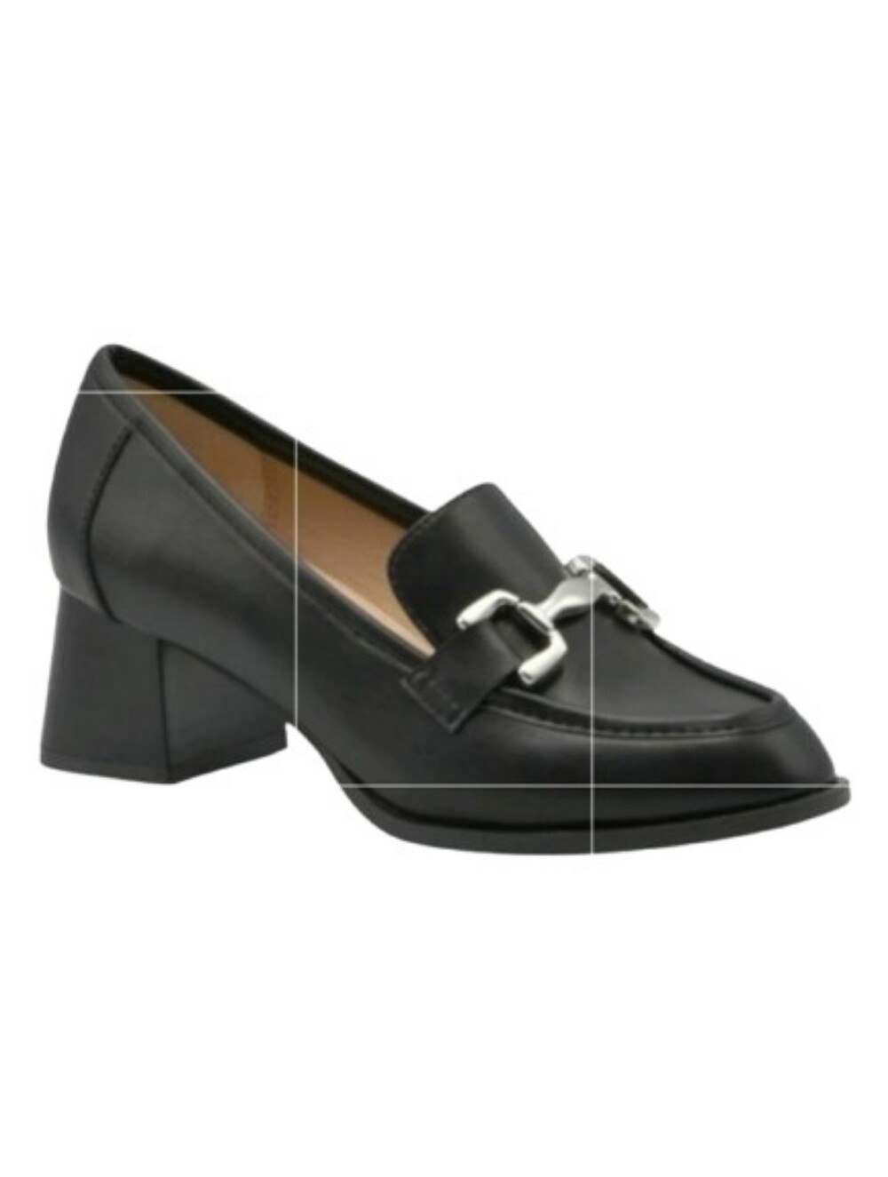 Adrienne Vittadini Sabre Horsebit Black Loafer Shoe Size 9.5 NEW NWT